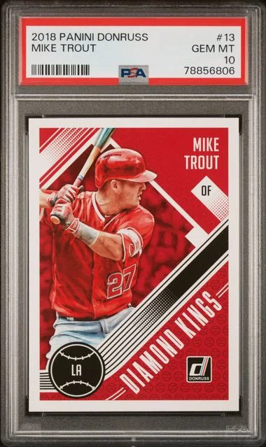 2018 Panini Donruss Mike Trout #13 card image