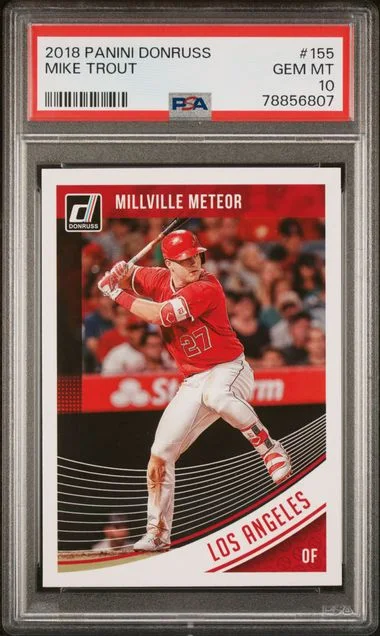 2018 Panini Donruss Mike Trout #155 card image