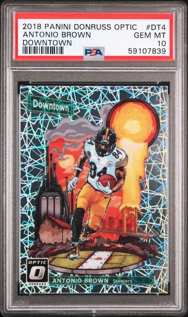 2018 Panini Donruss Optic Antonio Brown Downtown #Dt4 card image