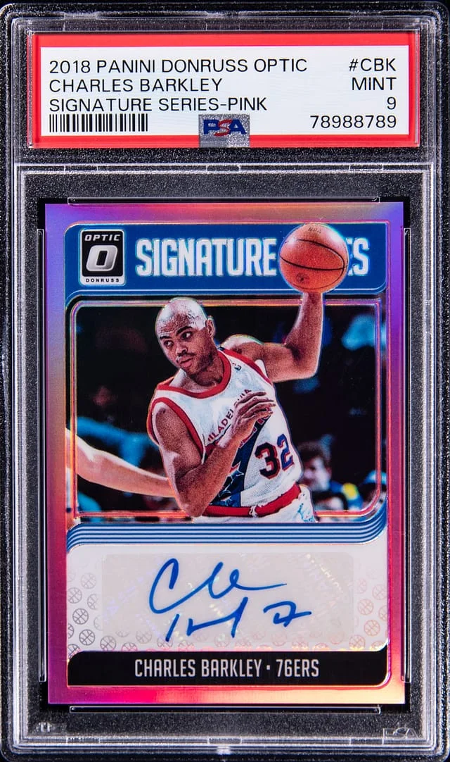 2018 Panini Donruss Optic Charles Barkley Signature Series Pink #CBK card image