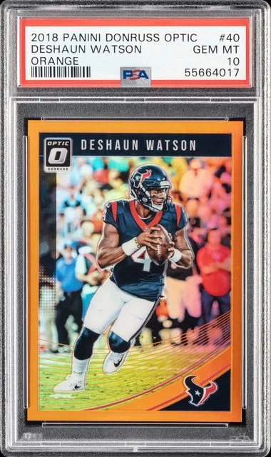 2018 Panini Donruss Optic Deshaun Watson Orange #40 card image