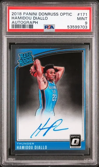 2018 Panini Donruss Optic Hamidou Diallo Autograph #171 card image