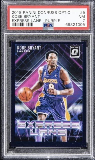 2018 Panini Donruss Optic Kobe Bryant Express Lane Purple #5 card image