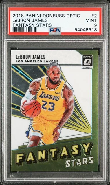 2018 Panini Donruss Optic LeBron James Fantasy Stars #2 card image