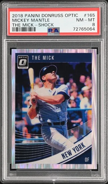 2018 Panini Donruss Optic Mickey Mantle The Mick Shock #165 card image