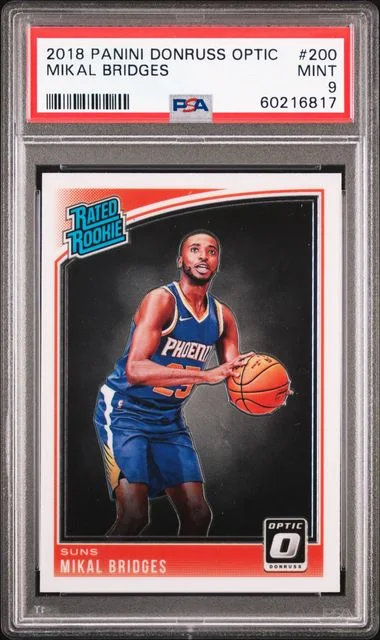 2018 Panini Donruss Optic Mikal Bridges #200 card image