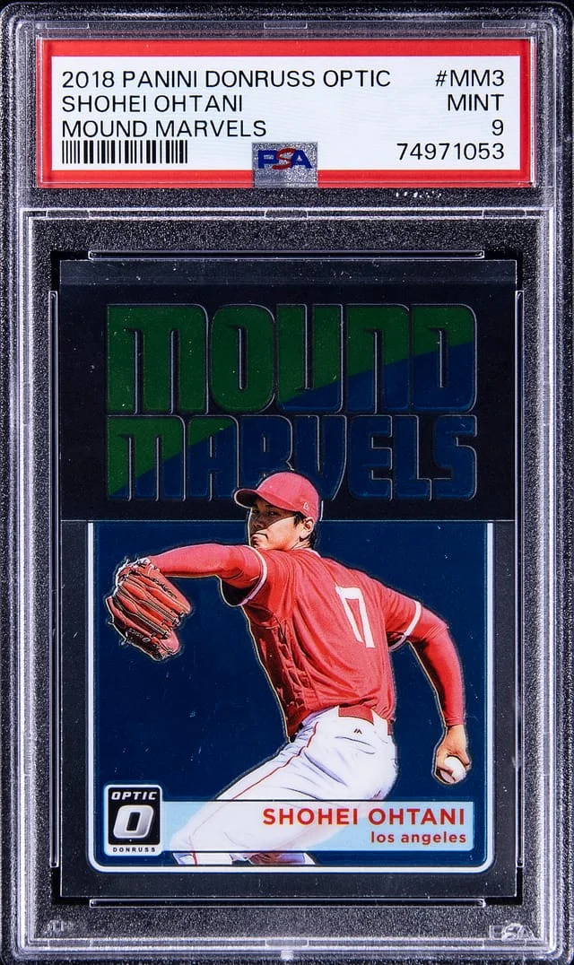 2018 Panini Donruss Optic Shohei Ohtani Mound Marvels #MM3 card image