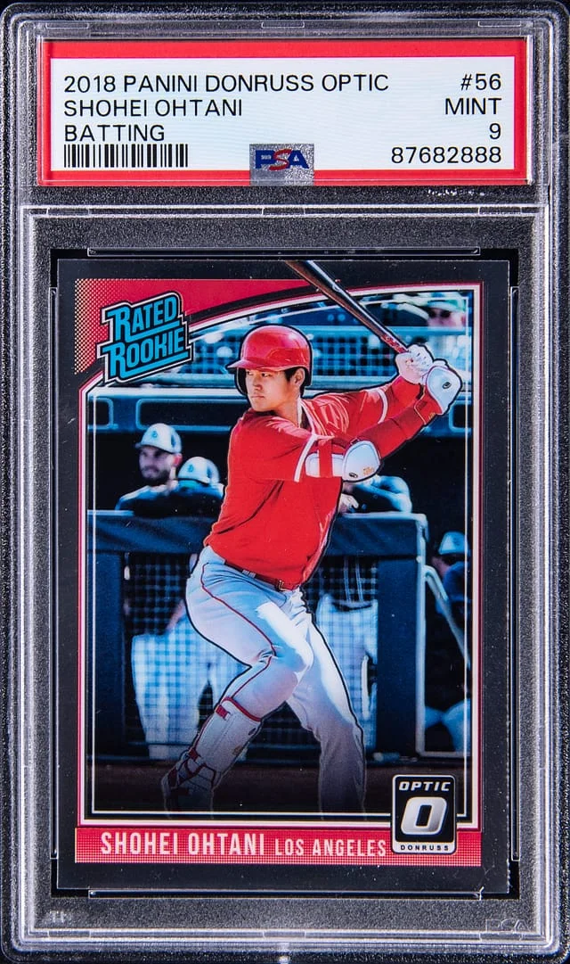 2018 Panini Donruss Optic Shohei Ohtani Rated Batting #56 card image