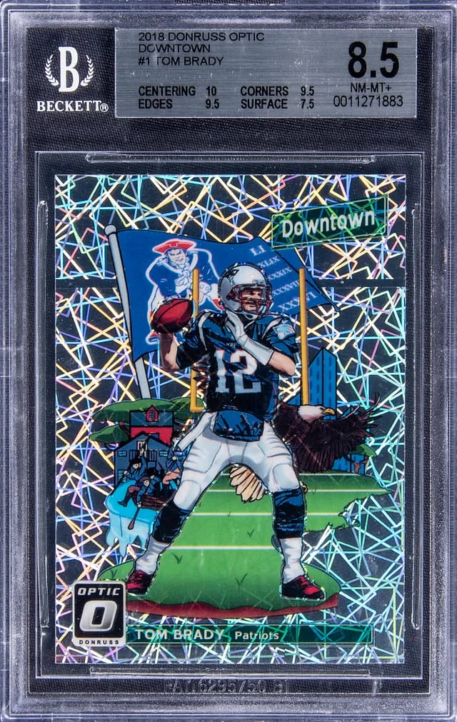 2018 Panini Donruss Optic Tom Brady Downtown #1 card image