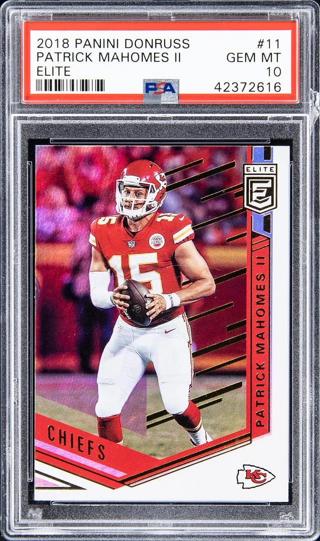 2018 Panini Donruss Patrick Mahomes II Elite #11 card image