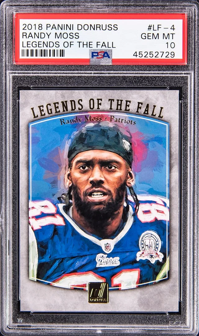 2018 Panini Donruss Randy Moss Legends of The Fall #LF-4 card image