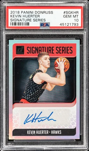 2018 Panini Donruss Signature Series Sgkhr Kevin Huerter #no-number card image