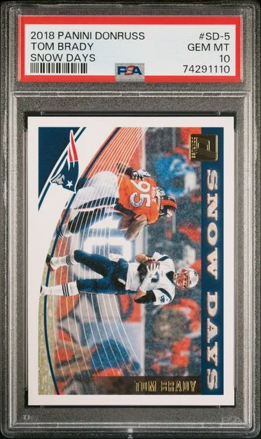 2018 Panini Donruss Tom Brady Snow Days #SD-5 card image