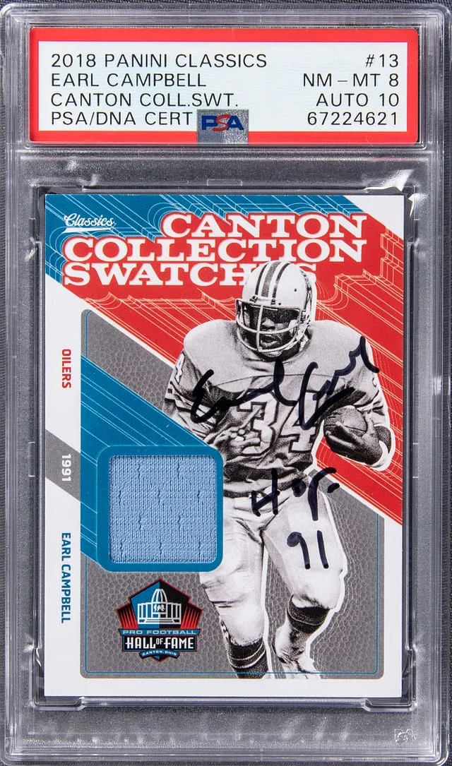 2018 Panini Earl Campbell Classics Canton Collection Swatches #13 card image