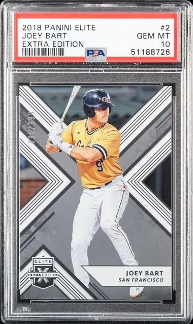 2018 Panini Elite Extra Edition Joey Bart #2 card image