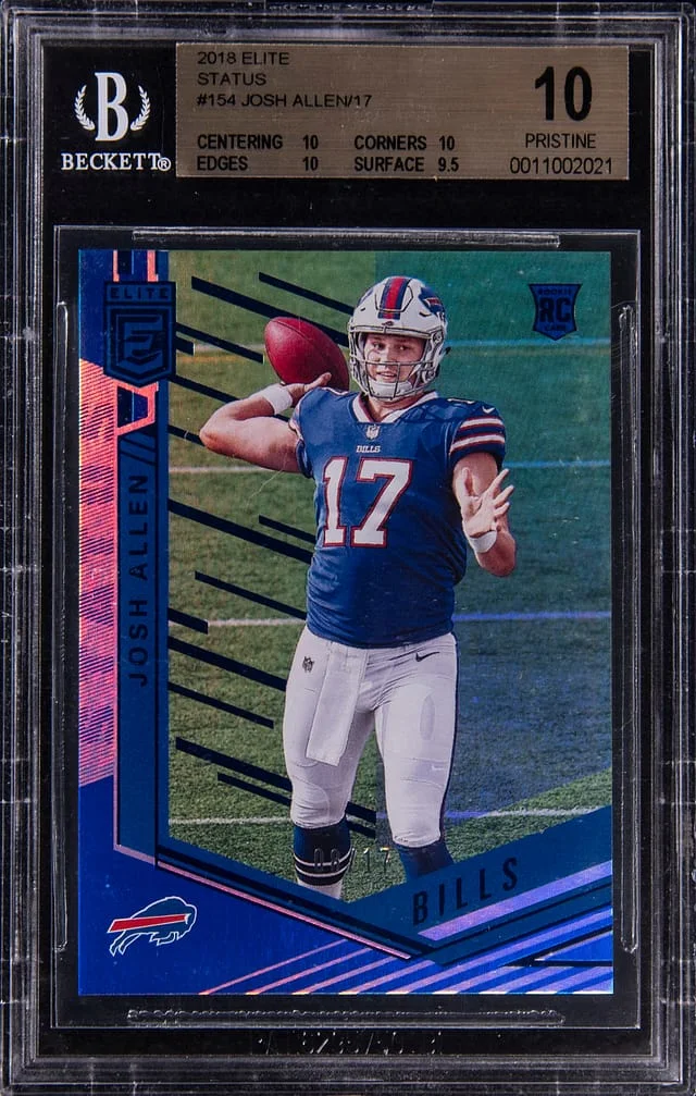 2018 Panini Elite Josh Allen Status #154 card image