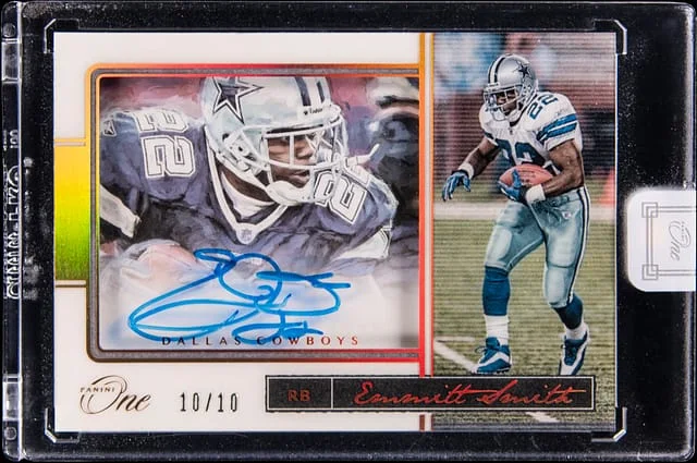 2018 Panini Emmitt Smith One Autographs Gold #177 card image