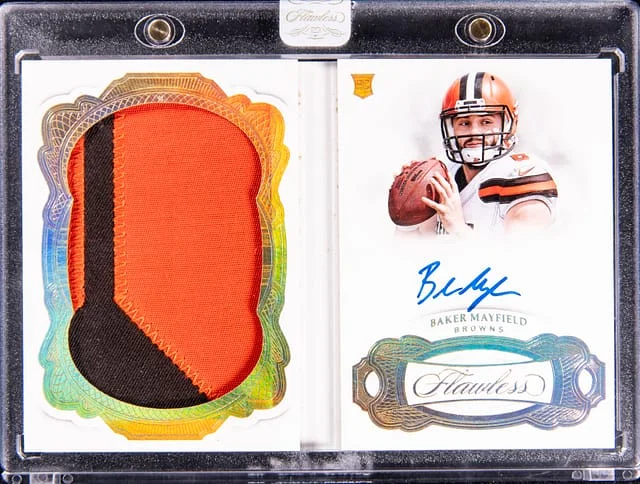 2018 Panini Flawless Baker Mayfield Booklets #RCA-BM card image