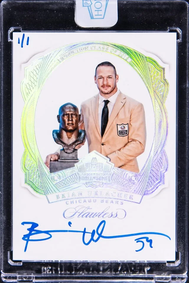2018 Panini Flawless Brian Urlacher Pro Football Hall of Fame #HOF-BU card image