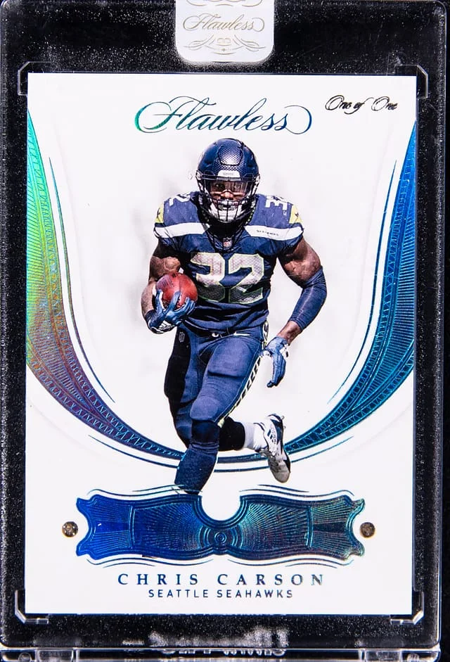 2018 Panini Flawless Chris Carson Diamonds #60 card image