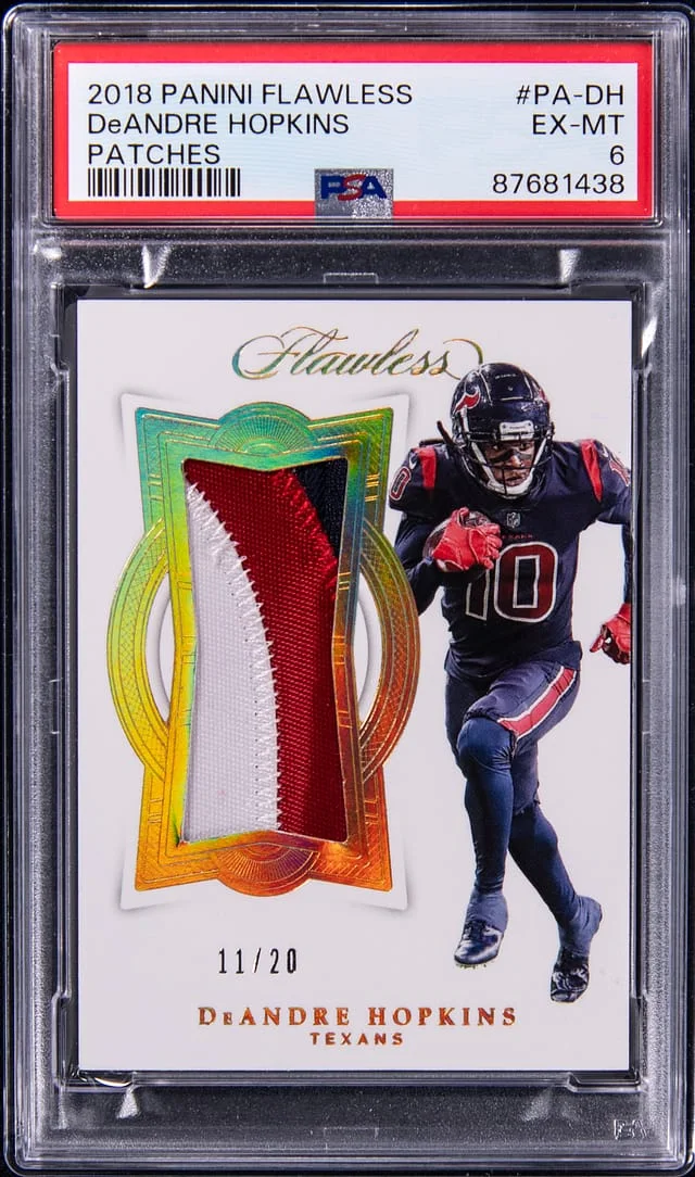 2018 Panini Flawless DeAndre Hopkins Honors Recollection 2022 #PA-DH card image