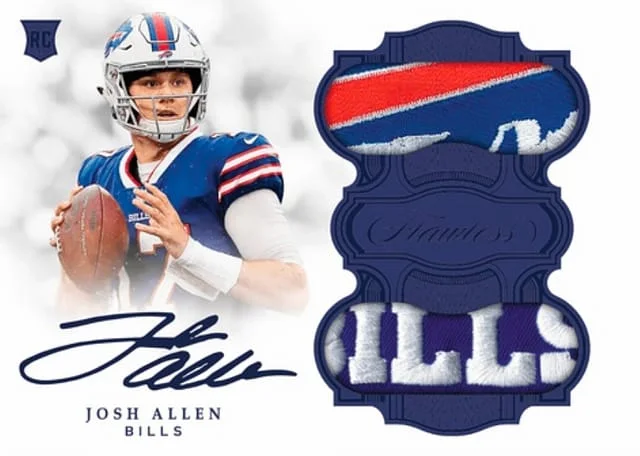 2018 Panini Flawless Football Josh Allen Sapphire Dual #RCD-JA card image