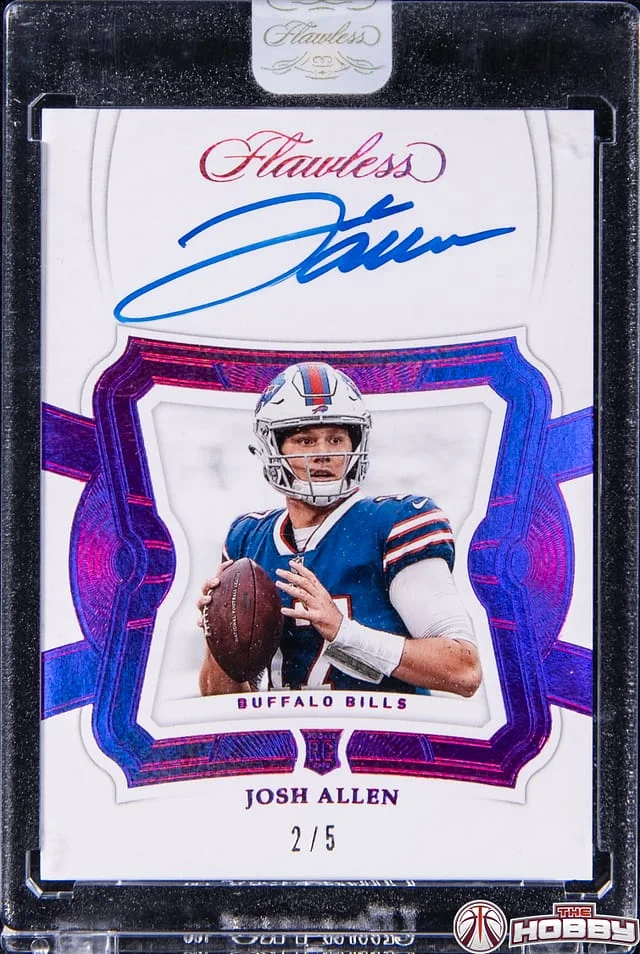 2018 Panini Flawless Josh Allen Signatures Ruby #RCS-JA card image