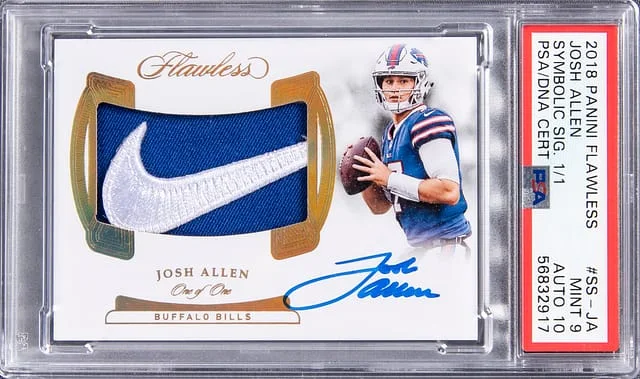 2018 Panini Flawless Josh Allen Symbolic Signatures #SS-JA card image