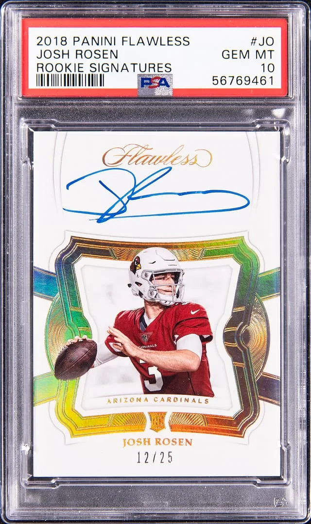 2018 Panini Flawless Josh Rosen Signatures #JO card image