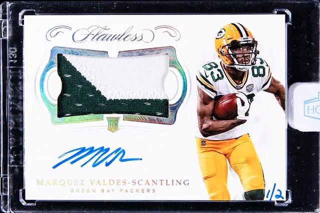 2018 Panini Flawless Marquez Valdes-Scantling Silver #RPA-MV card image