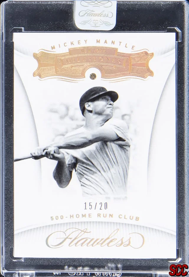 2018 Panini Flawless Mickey Mantle #50 card image