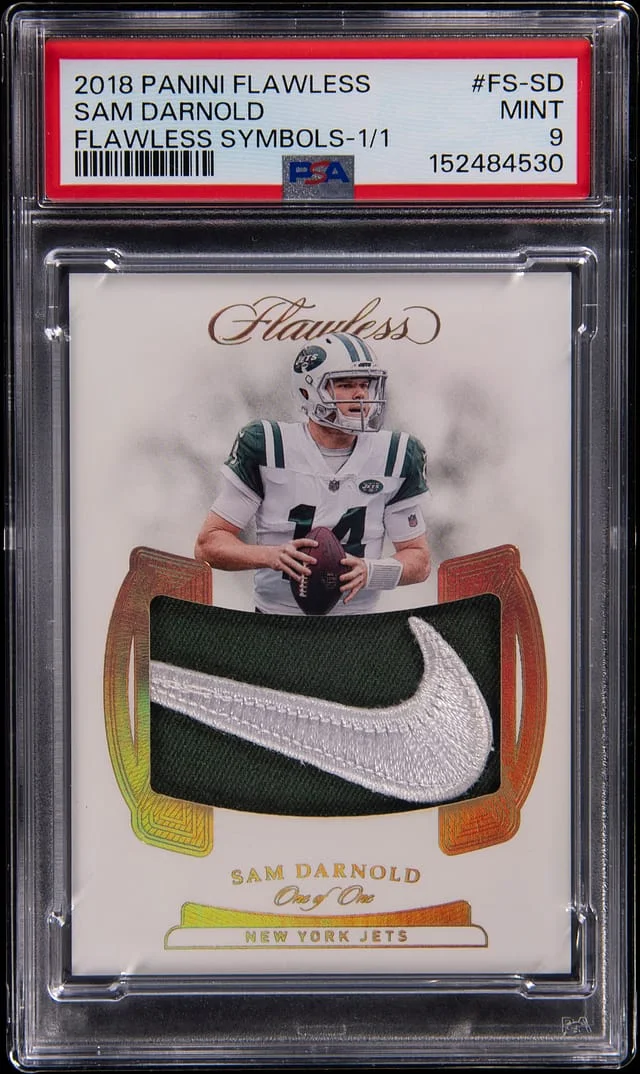 2018 Panini Flawless Sam Darnold Symbols #FS-SD card image