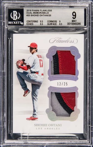 2018 Panini Flawless Shohei Ohtani Dual Memorabilia #DMSO1 card image