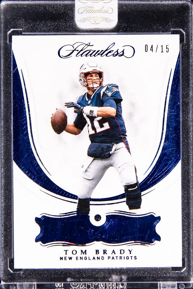 2018 Panini Flawless Tom Brady Sapphire #1 card image