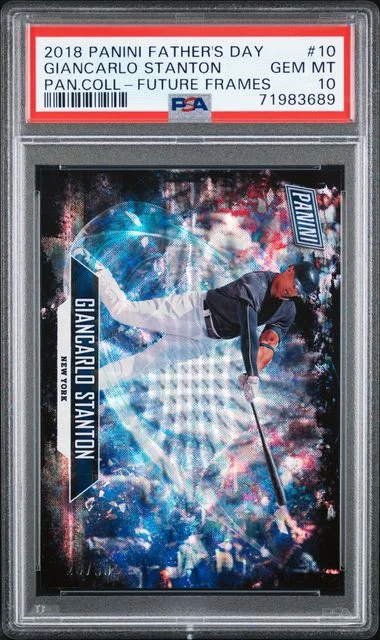 2018 Panini Giancarlo Stanton Father's Day Panini Collection Future Frames #10 card image