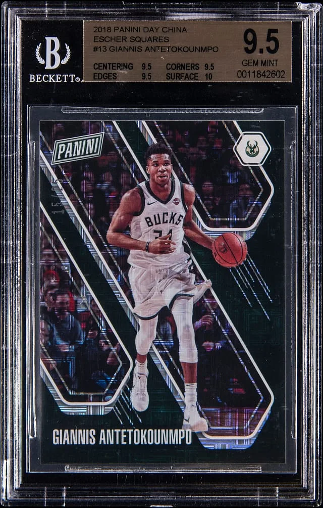 2018 Panini Giannis Antetokounmpo Day China Escher Squares #13 card image