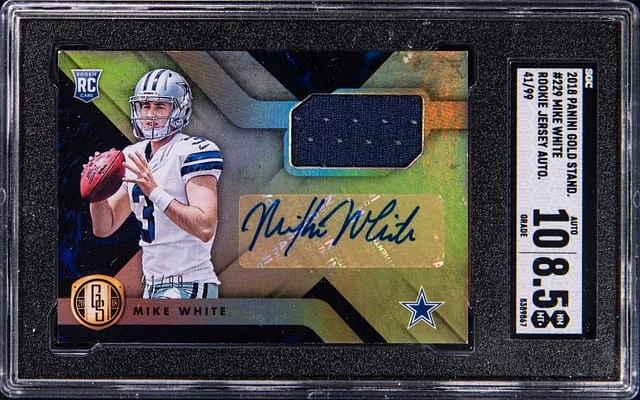 2018 Panini Gold Standard Mike Jersey Autograph #229 card image