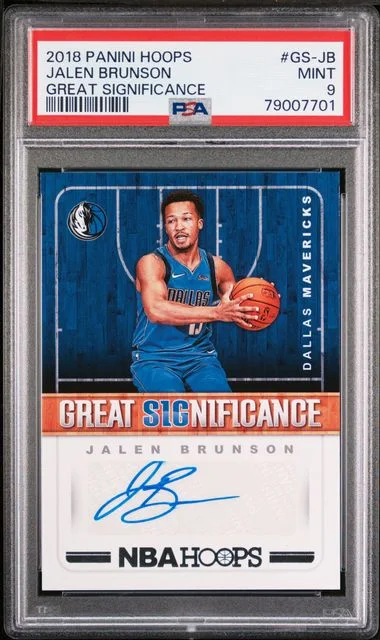 2018 Panini Hoops Jalen Brunson Great Significance #GS-JB card image