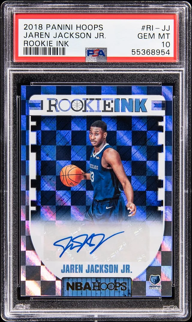 2018 Panini Hoops Jaren Jackson Jr. Ink #RI-JJ card image