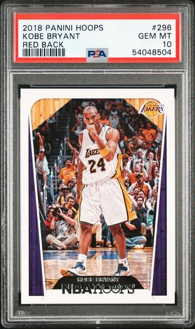 2018 Panini Hoops Kobe Bryant #296 card image