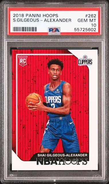 2018 Panini Hoops Shai Gilgeous-Alexander #262 card image