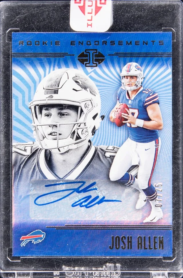 2018 Panini Illusions Josh Allen Endorsements Red #RE-JA card image