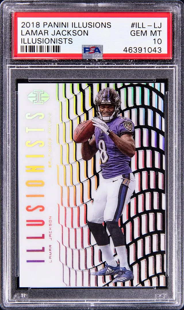 2018 Panini Illusions Lamar Jackson Illusionists #ILL-LJ card image