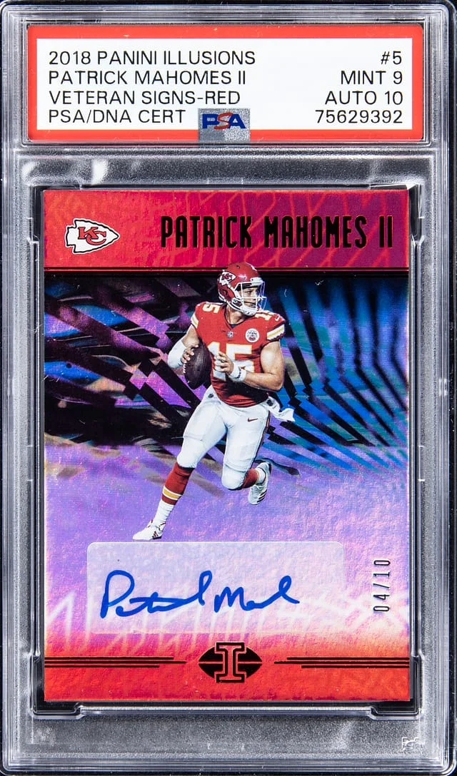 2018 Panini Illusions Patrick Mahomes II Veteran Signs #5 card image