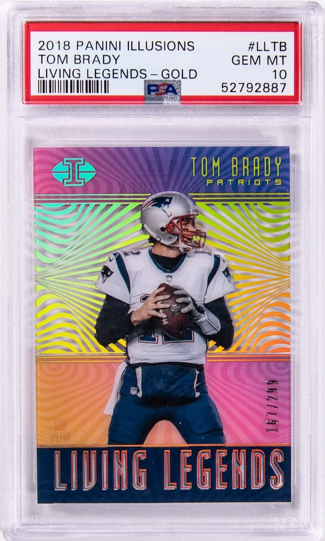 2018 Panini Illusions Tom Brady Living Legends Black #LL-TB card image