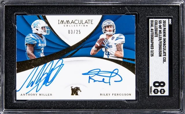 2018 Panini Immaculate Collection Anthony Miller/Riley Ferguson Collegiate Dual Autographed #SS-MF card image