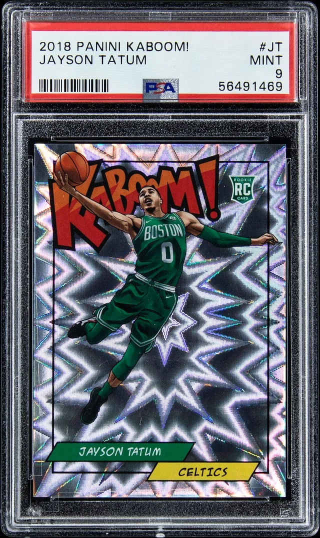 2018 Panini Jayson Tatum Kaboom! #JT card image