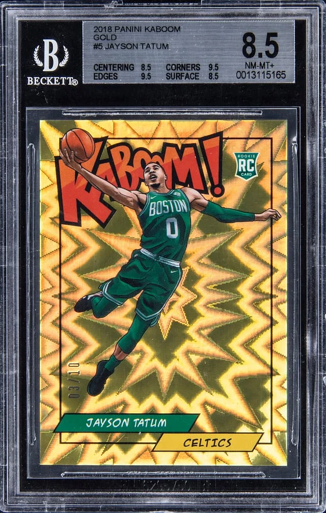 2018 Panini Jayson Tatum Kaboom! Gold #K-21 card image