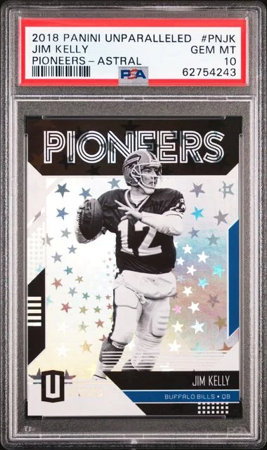 2018 Panini Jim Kelly Unparalleled Pioneers #PNJK card image