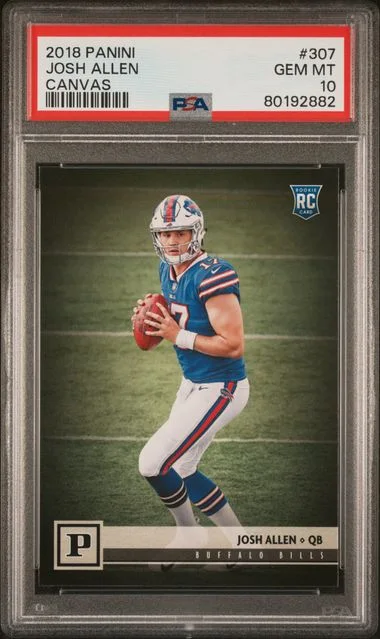 2018 Panini Josh Allen Canvas #307 card image